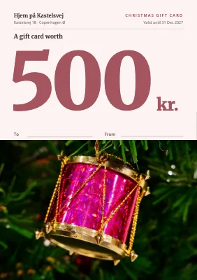Christmas gift card — big amount