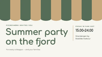Summer party — staff programme