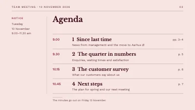 Page 2 of Team meeting — journal style