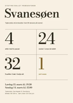Balletforestilling — Svanesøen