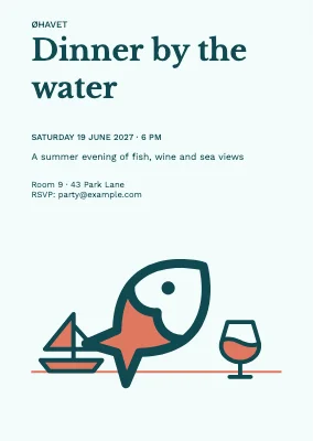 Dinner by the water