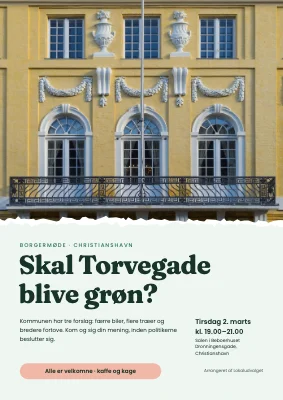Borgermøde om en grønnere gade
