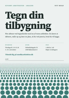 Arkitekttegnestue — aftenkursus i at tegne
