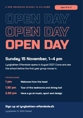 New boarding school — open day