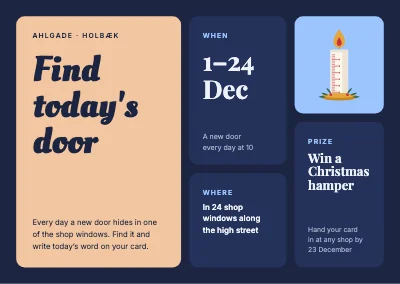 Shop-window advent calendar