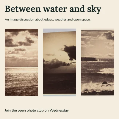 Between water and sky · Two columns