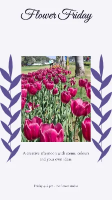 Flower Friday · botanical letter