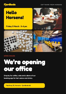 Software start-up — open house