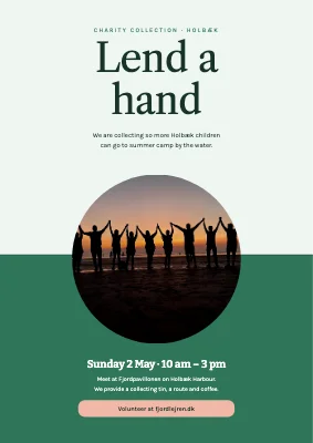 Charity collection in Holbæk — lend a hand
