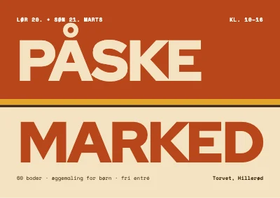 Påskemarked — rust og creme