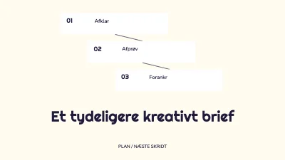 Et tydeligere kreativt brief