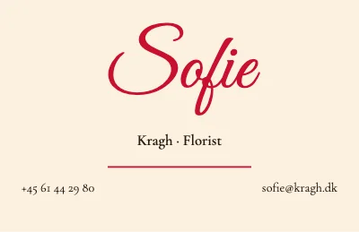 Sofie in script