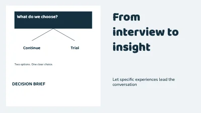Page 1 of From interview to insight