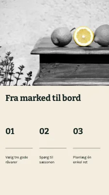 Fra marked til bord · Billedopskrift