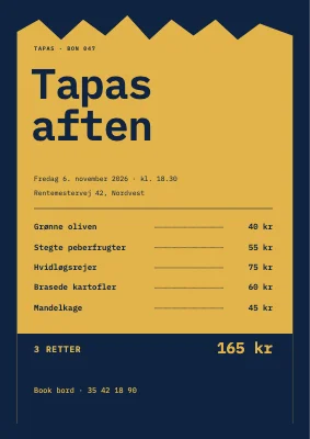Tapasbon fra Nordvest
