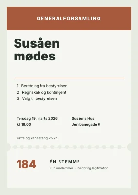 Generalforsamling — Susåen mødes