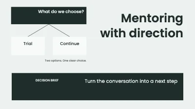 Page 1 of Mentoring with direction