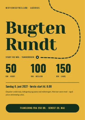Motionscykelløb — ruten rundt om bugten