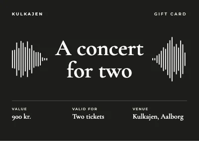 Gift card — concert tickets