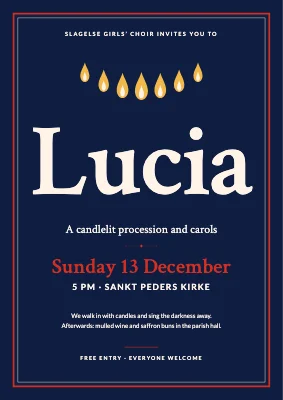 Lucia celebration — crown of light