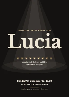 Luciaoptog i kirken
