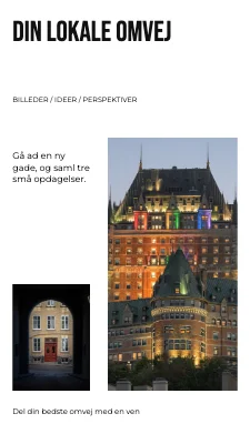 Din lokale omvej · Magasinindhold
