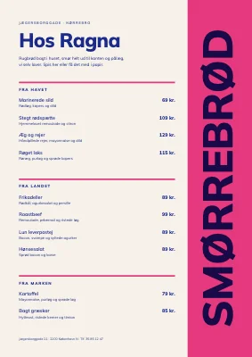 Smørrebrød — frokostmenu