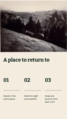 A place to return to · Visual recipe