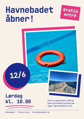 Havnebadet åbner — sommerfest på havnen