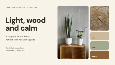 Interior concept — town house in Slagelse