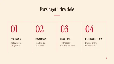 Side 2 af Projektforslag til kommunen — cykelparkering
