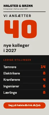 Roll-up til jobmesse — byggefirma