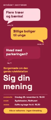 Roll-up til borgermøde — kommune