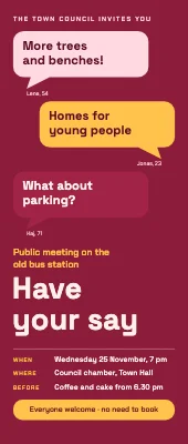 Public meeting roll-up — town council