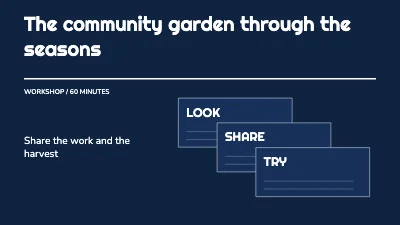 The community garden through the seasons