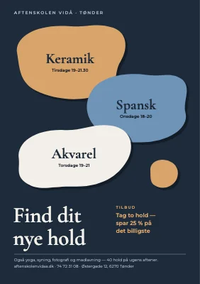 Aftenskole — find dit nye hold