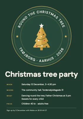 Christmas tree party — ring round the tree