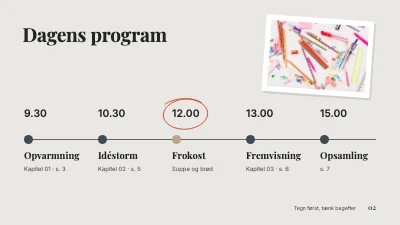 Side 2 af Workshop i kreativitet — Tegn først