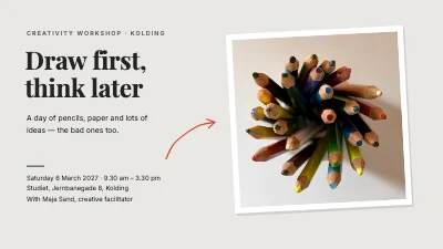 Creativity workshop — Draw first