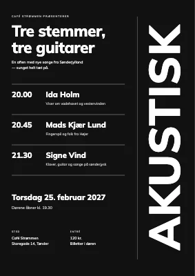 Sangskriveraften — akustisk