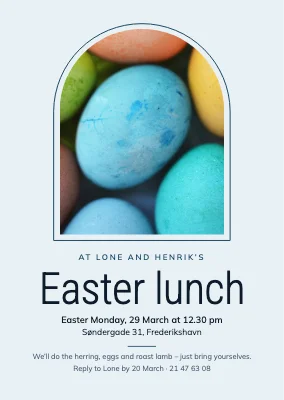 Easter lunch invitation — arch window
