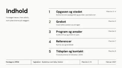 Side 2 af Arkitektkonkurrence — bydelshus med tagpark