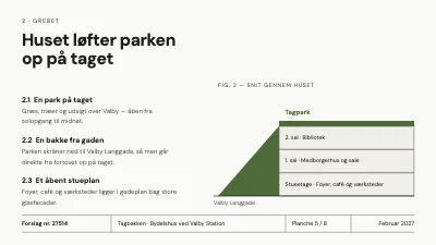 Side 5 af Arkitektkonkurrence — bydelshus med tagpark
