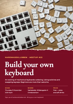 Tech meetup — build your own keyboard