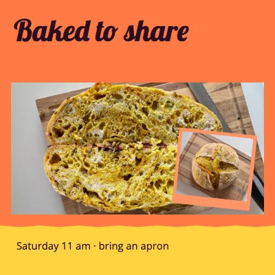 Baked to share · sunshine cafe