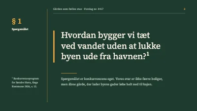 Side 3 af Arkitektkonkurrence — boliger ved havnen