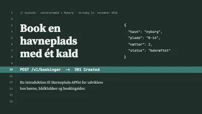 API-introduktion — havnepladser