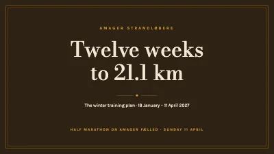 Running club — half-marathon training plan