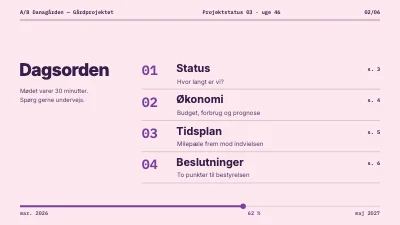 Side 2 af Projektstatus — gårdprojekt i boligforening