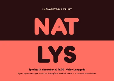 Luciaoptog — nat og lys